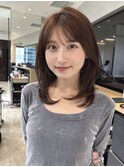 大人ロブレイヤー×ワンカール*セミロングヘア*顔周りカット