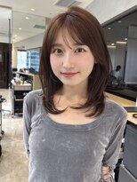 ケーツー エソラ池袋店(K-two)&nbsp;大人ロブレイヤー×ワンカール*セミロングヘア*顔周りカット