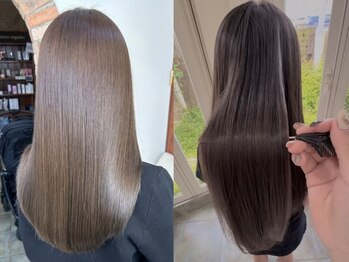 ヘアビータ 松前店(HAIR vita)の写真/【オージュア取り扱い店】今までにない上質Styleへ♪髪質改善オージュアTRで内側から補修!しなやかで艶髪へ