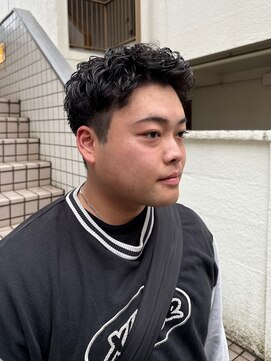 エイゾー(EIZO) 【清潔感】セット簡単メンズショートパーマ/直毛改善/朝ラク