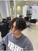 ブラックスパイラルパーマ