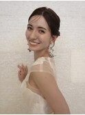 ブライダル/花嫁/ヘアセット/アレンジ/お団子