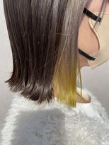 ティルヘアー(TiLL HAIR)&nbsp;インナー　グレージュ　イエロー