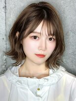リークフー(Ree cu fuu)&nbsp;レイヤーカットレイヤーボブ透明感カラー夏カラーブリーチ無し