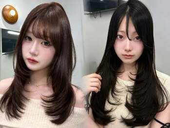 プリアバイポプルス 渋谷(pria by popls)の写真/トレンドの前髪カットや顔周りレイヤーで、あなたの顔を美しく見せるスタイルをご提供します*[渋谷]