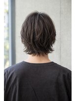 ユニオン(Union)&nbsp;メンズミディアムウルフパーマ 軽やかウェーブスタイル