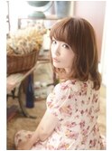 【ohana/表参道】小顔を強調するひし形シルエットのセミディ