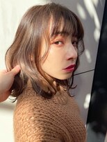 シー バイ ロンド 新宿(Sea by Lond) 【遠藤 駿】小顔ハイライトカラー大人ブラウン