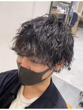 アピッシュココ(apish coco) マッシュ×波巻きスパイラルパーマ