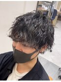 マッシュ×波巻きスパイラルパーマ