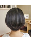 髪質改善ストレートでショートボブ♪
