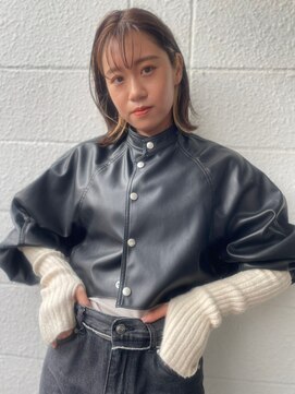 イーストハムアール(EAST HAM r) シースルーバング×ボブ×インナーカラー