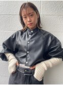 シースルーバング×ボブ×インナーカラー