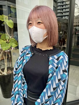 ヘアー アイス ルーチェ(HAIR ICI LUCE) ピンクベージュ　ラベンダーカラー　ピンクカラー　/中西