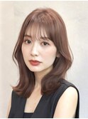 【Unami】池田　大人ミディアム『上品な顔まわり×くびれヘア』