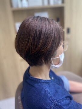 テラスヘアヴィラ 新潟駅南(TERRACEhairVilla) 【縮毛矯正】大人女性のためのナチュラルレイヤーショート