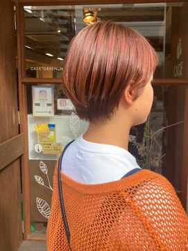 ケースプラスグリーン(CASE+GREEN) ◎テラコッタ×コンパクトショート