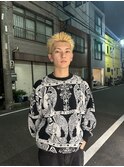 名古屋メンズカット/スパイキーショート/ブロンドヘア