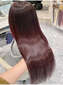 カシスレッド×髪質改善トリートメント