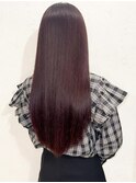 チェリーブラウン/新宿韓国風イルミナカラーボルドー髪質改善