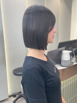 ロンド ブランシュ 錦糸町北口(Lond blanche) オリーブグレー/韓国レイヤーカット/マロンベージュ/ボブ/小顔