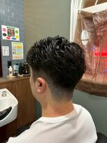 スタンドバーバー 柏(STAND BARBER)&nbsp;MEN’S HAIR/波巻きツイストスパイラル/リバースセンターパート
