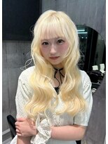 ワンズオゼ 渋谷(ONE's oze)&nbsp;3回ブリーチ/抜きっぱなしブリーチ/ブロンド/ケアブリーチ/艶髪