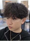 シャドウパーマルーズパーマラウンドマッシュ千葉駅メンズパーマ