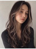 ナチュラルフェイスフレーミングロングデザインカラー