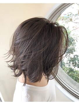 ルーチェ(luce) ナチュラルハイライト！ロングボブ！デザインカラー