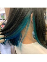 ヘアサロン リアン(Hair Salon Lian)&nbsp;インナーカラーコバルトブルー
