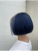 ボブ×バングカラー