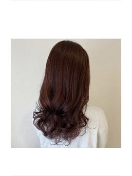 ドット ヘアー(dot.hair) グレープピンクカラー☆ゆるふわロング