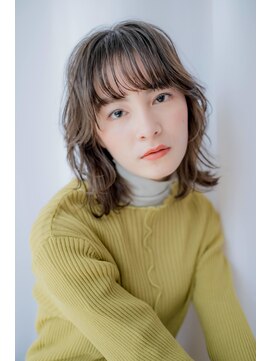 グロウ(GLOW produce by Ange) ショコラアッシュ×くびれヘアー【GLOW☆福元麻奈美】