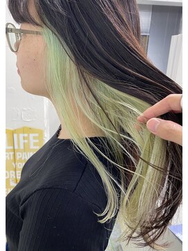 ノラ シンディ(NORA CYNDY) ミントグリーンインナーカラー☆