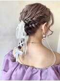 編み下ろし紐アレンジ