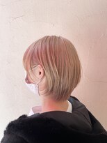 ラソニシカサイ(Lazo nishikasai)&nbsp;ハイグレージュ丸みショートボブ