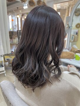 アミュー(amiu) ラベンダー×グレージュ