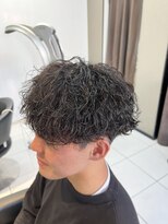 アイズ 海老名(AIZU) 波巻きツイストスパイラルMIXパーマ ツーブロック刈り上げ波打ち