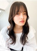 20代30代40代ブルーブラック韓国レイヤーエアリーロング美髪