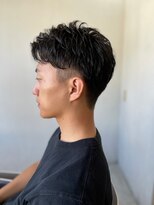 ソイクフ(SOY KUFU)&nbsp;MEN’S HAIR マッシュパーマアッシュブラックカルマパーマ