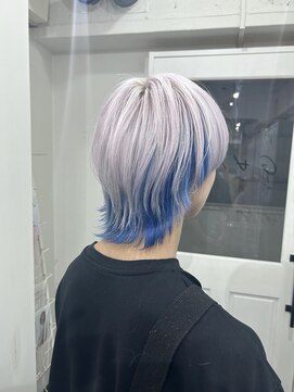 ゲーム 渋谷店(GAME) ダブルカラーブルーベージュカラーケアブリーチハイトーンカラー