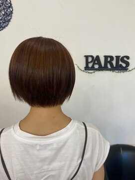 ワンポイント ウィズ パリス(One Point with Paris) 首もとスッキリショートスタイル×髪質改善ツヤトリートメン