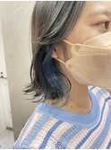 外ハネBob×インナーカラー