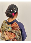 和装セット/和装ヘアアレンジ/結婚式ヘア/成人式ヘア