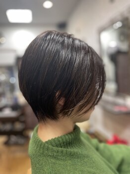 ラヴィアンローズ(La vie en rose)の写真/ショートヘアのカットなら当店にお任せを！骨格・顔の形などの個性を活かして、魅力を更に引き出します◎