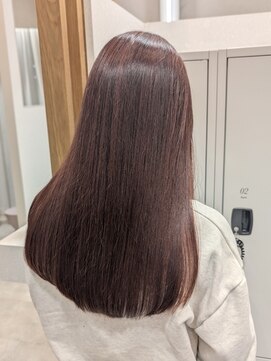 ポジ(poji) 髪質改善カラー　艶カラー　ブラウンカラー　ミディアム