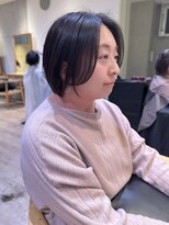 Say.イメチェンショートボブ黒髪外ハネボブ美髪ワイドバング青山