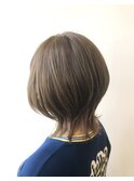 【reel hair  design】ウルフカット/グレージュ