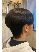 ゴエン(goen hair lounge) 曲がる矯正センターパート+ダウンパーマ